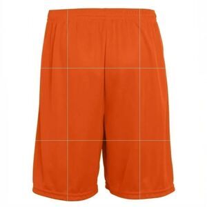Boys' Mesh Lined Orange Athletic Shorts